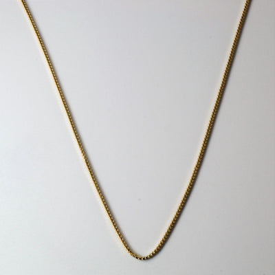 10k Gold Box Link Chain | 16