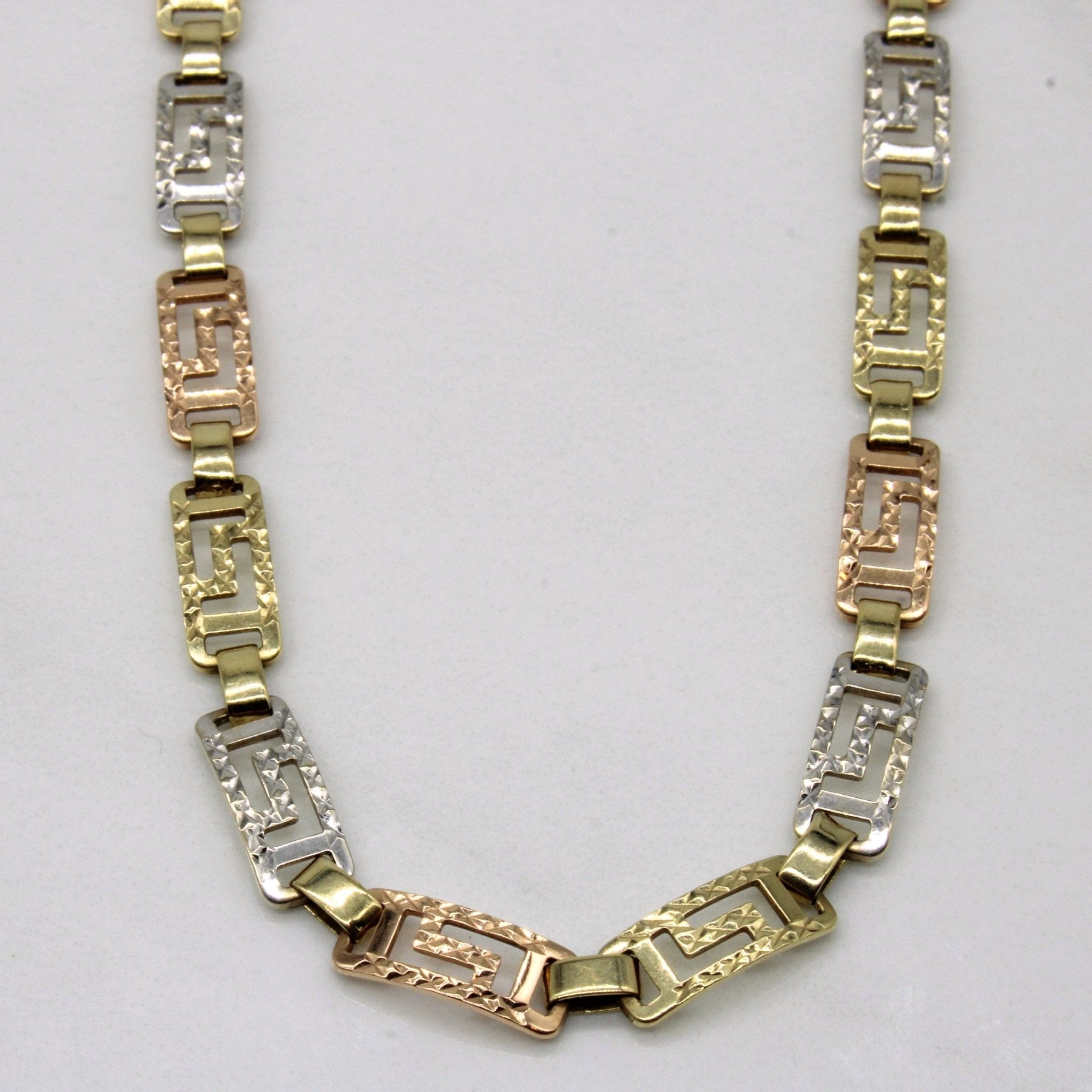 10k Multi Tone Gold Necklace | 17