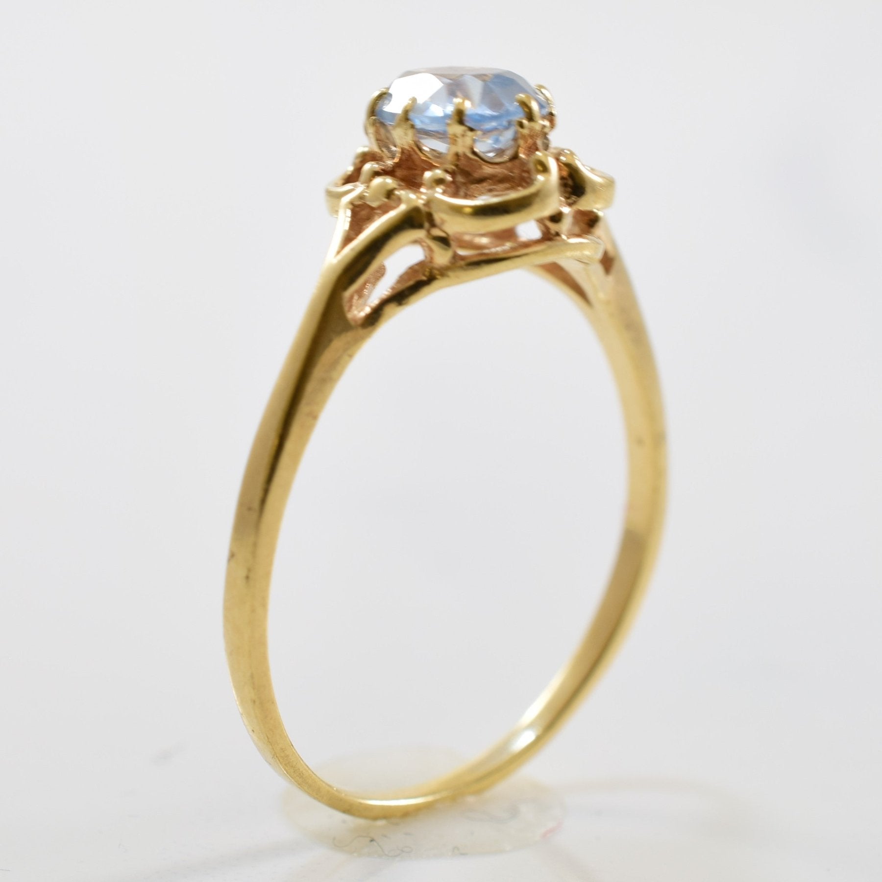 10k Synthetic Spinel Gold Ring | 0.81 ct | Sz 9 - 100 Ways