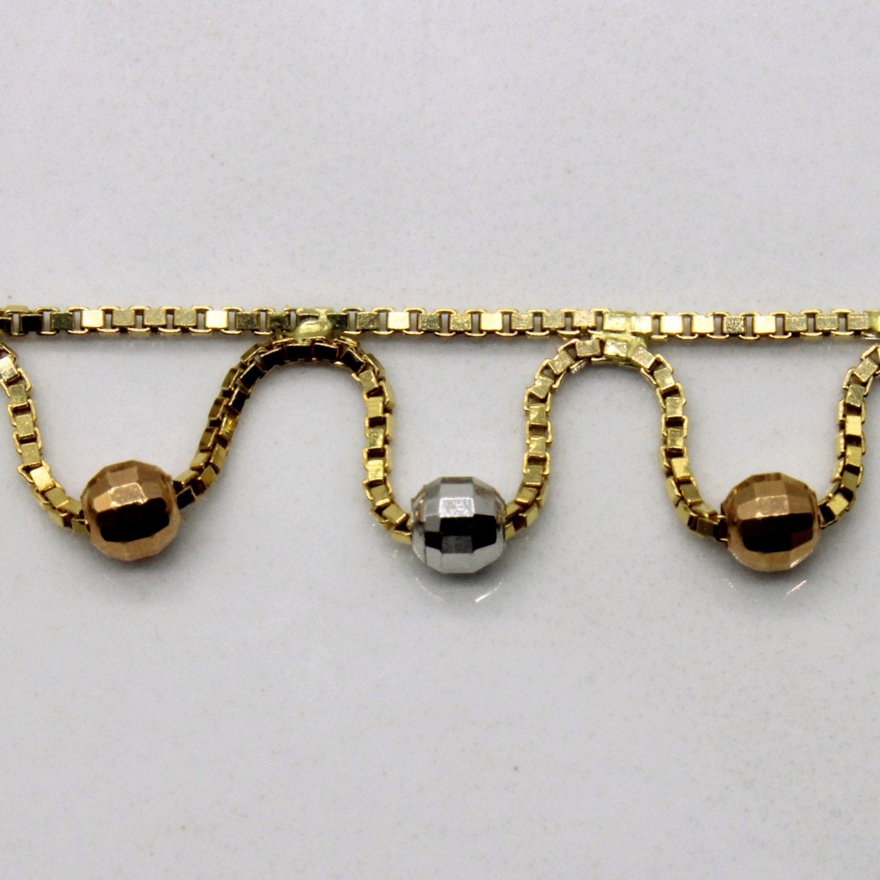 10k Tri Tone Gold Necklace | 16