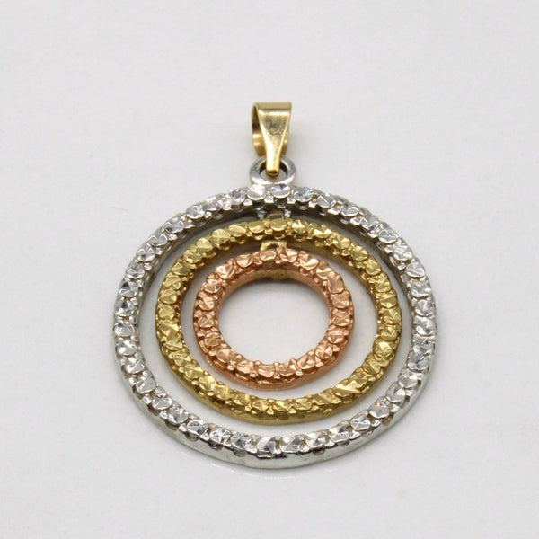 10k Tri Tone Gold Pendant