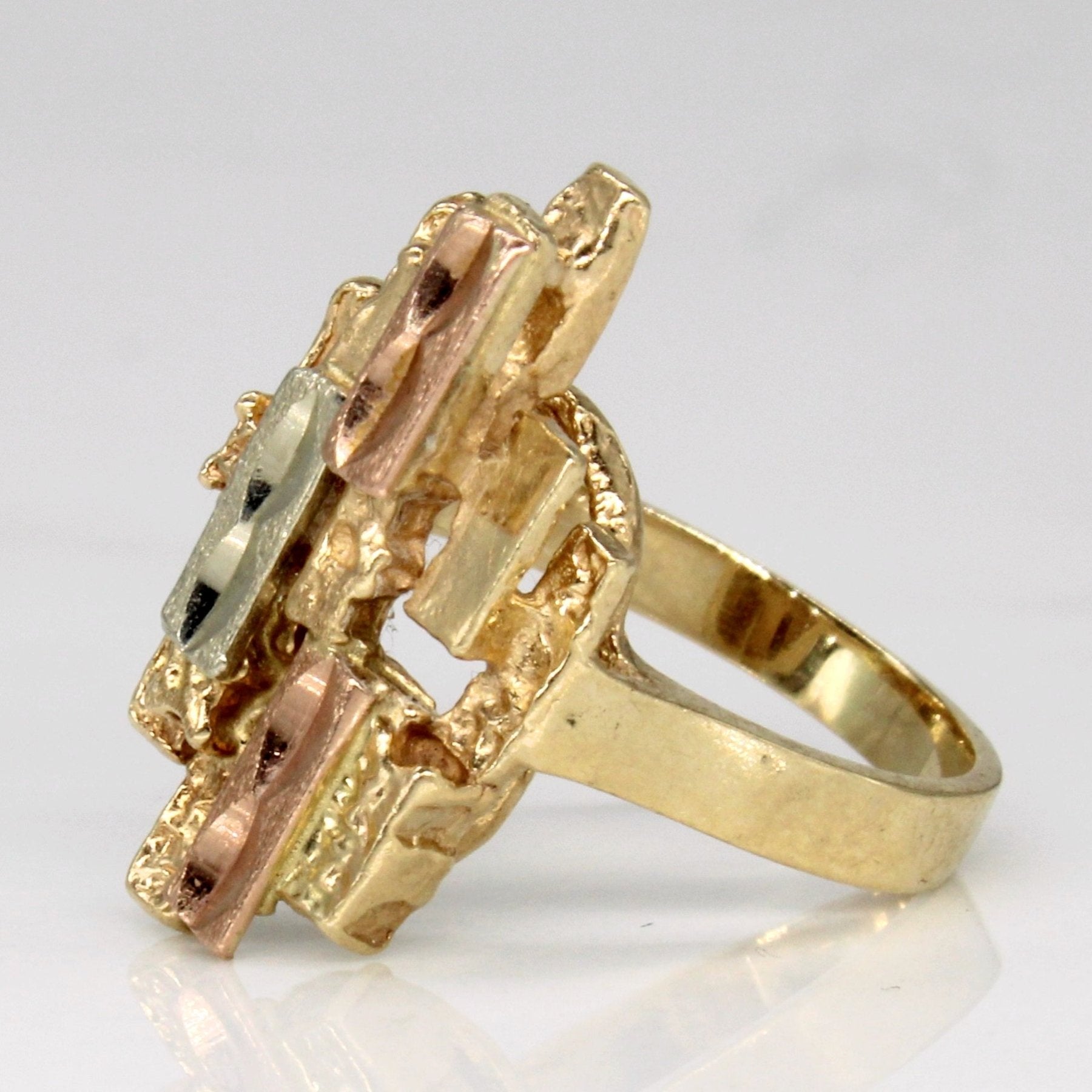 10k Tri Tone Gold Ring | SZ 3.25 | - 100 Ways