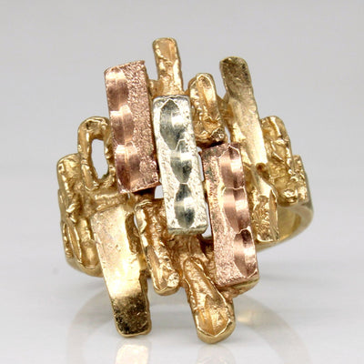10k Tri Tone Gold Ring | SZ 5 |
