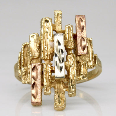 10k Tri Tone Gold Ring | SZ 6.75 |
