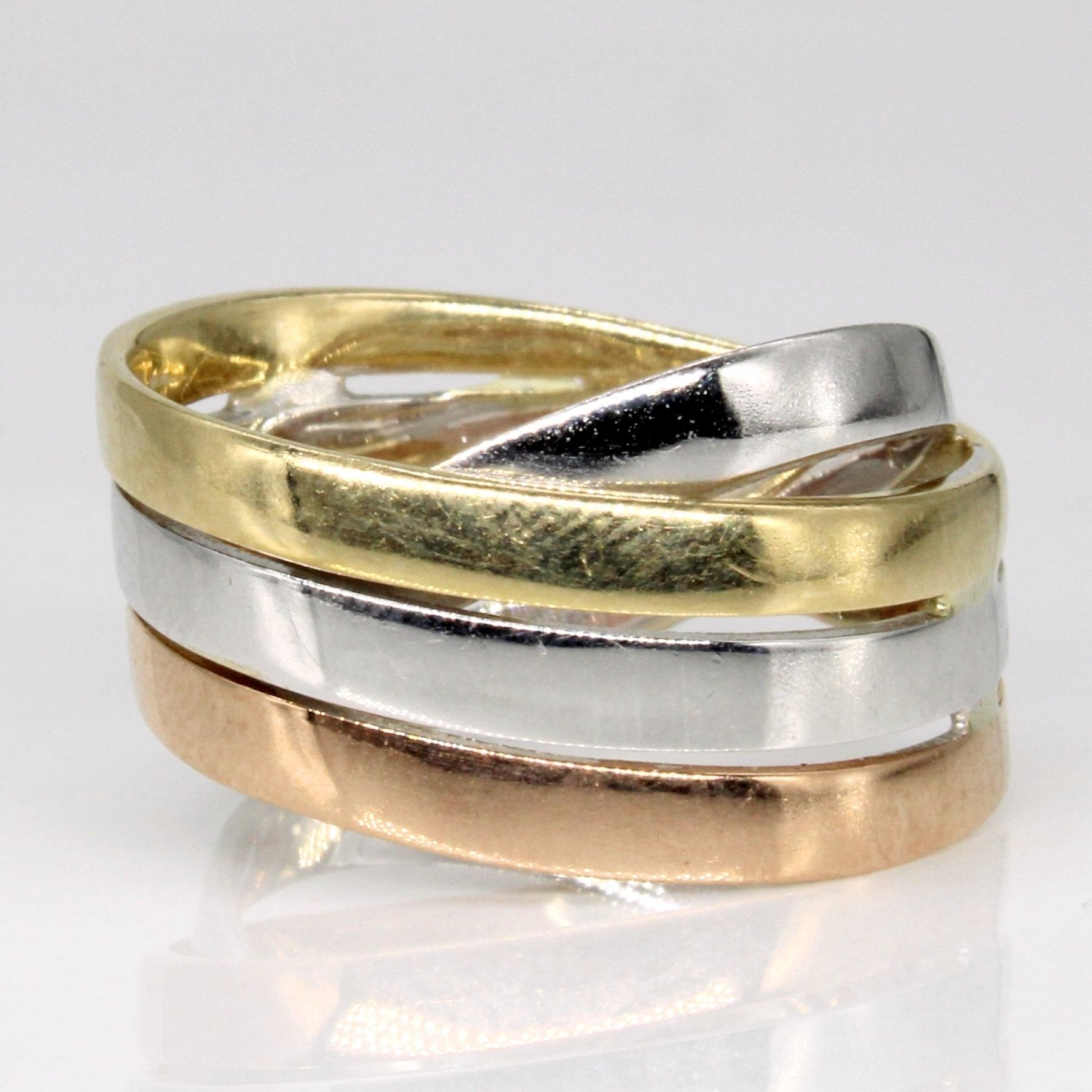 10k Tri Tone Gold Ring | SZ 6.75 | - 100 Ways