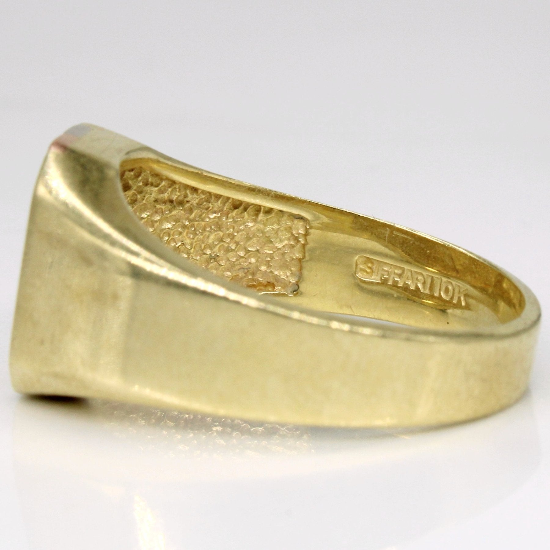 10k Tri Tone Gold Signet Ring | SZ 10.5 | - 100 Ways