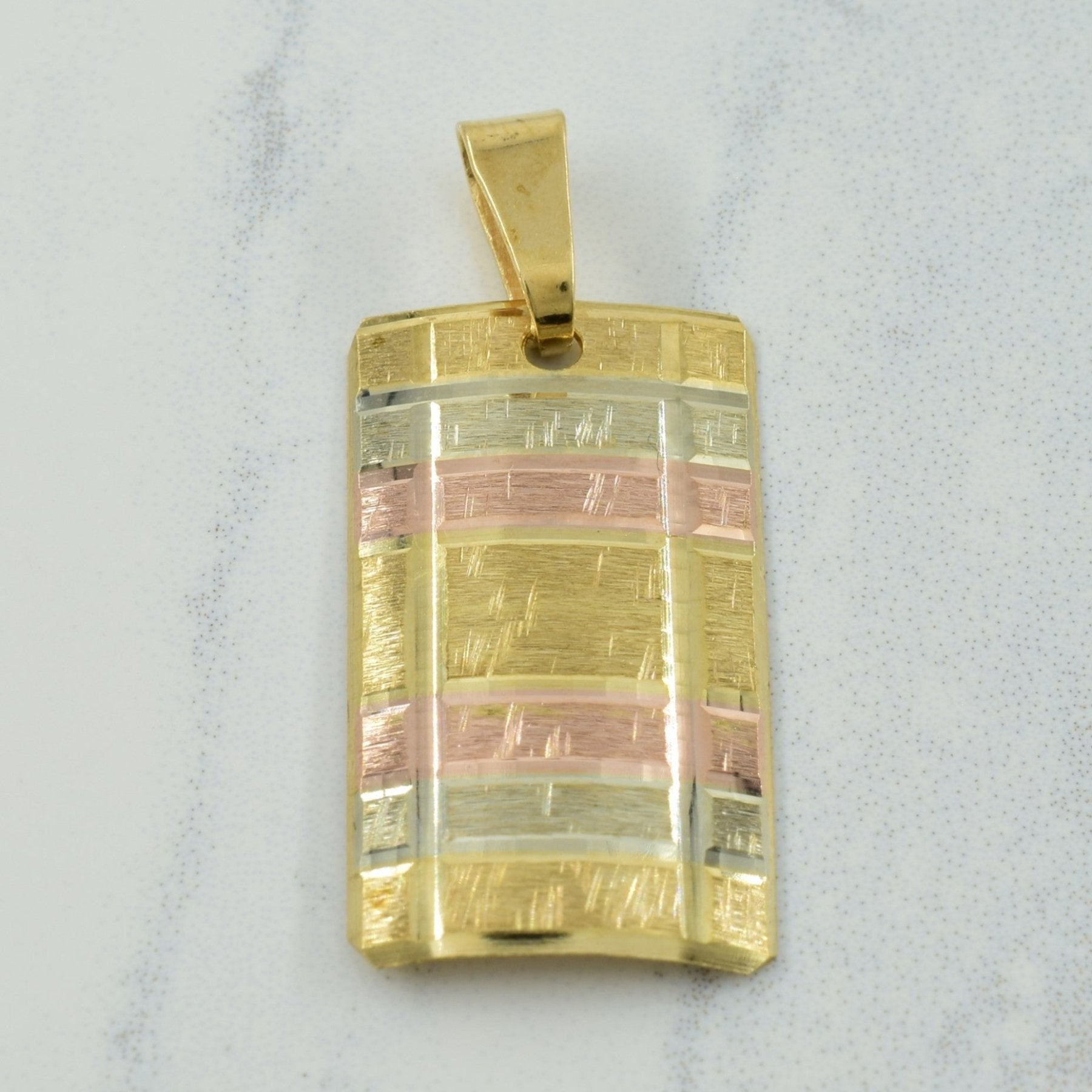 10k Tritone Gold Pendant | - 100 Ways
