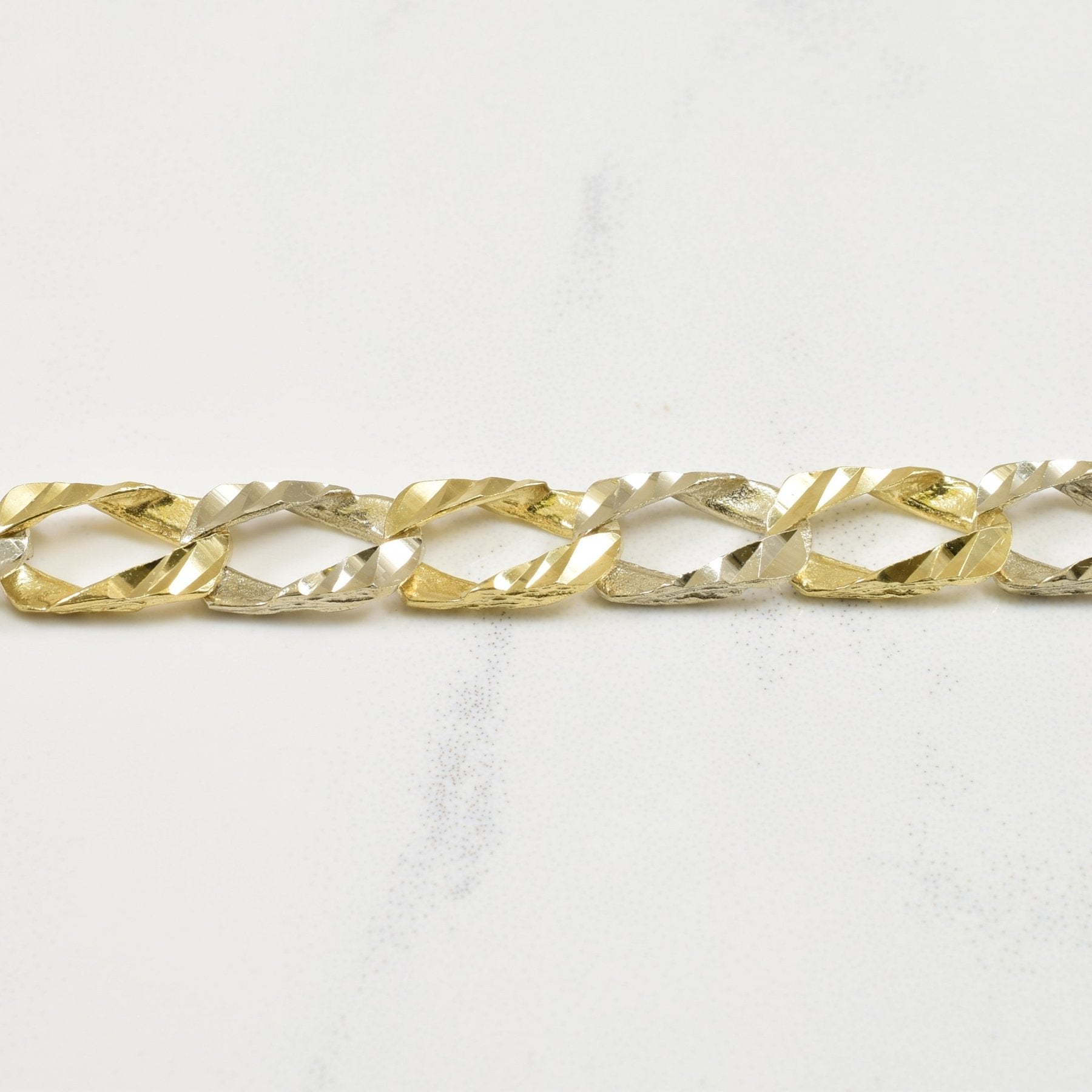 10k Two Tone Bracelet | 8