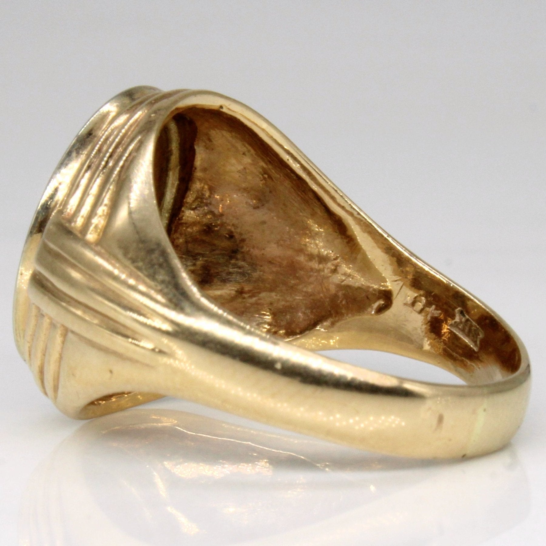 10k Two Tone Gold 'B.B' Initial Ring | SZ 10.5 | - 100 Ways