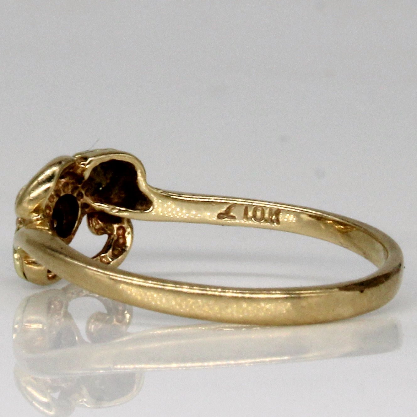 10k Two Tone Gold Floral Ring | SZ 6.75 | - 100 Ways