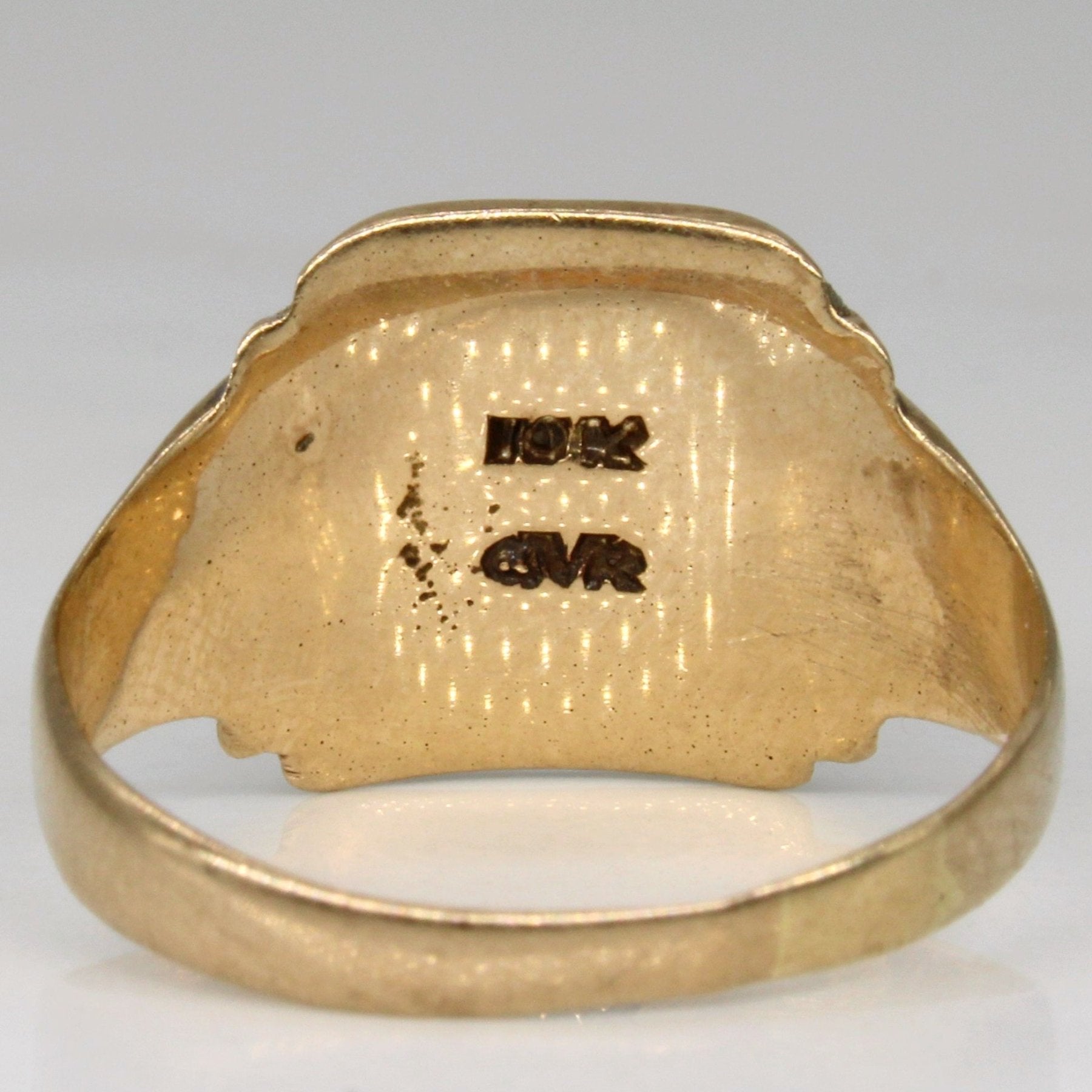 10k Two Tone Gold 'G.R.' Initial Ring | SZ 8.25 | - 100 Ways