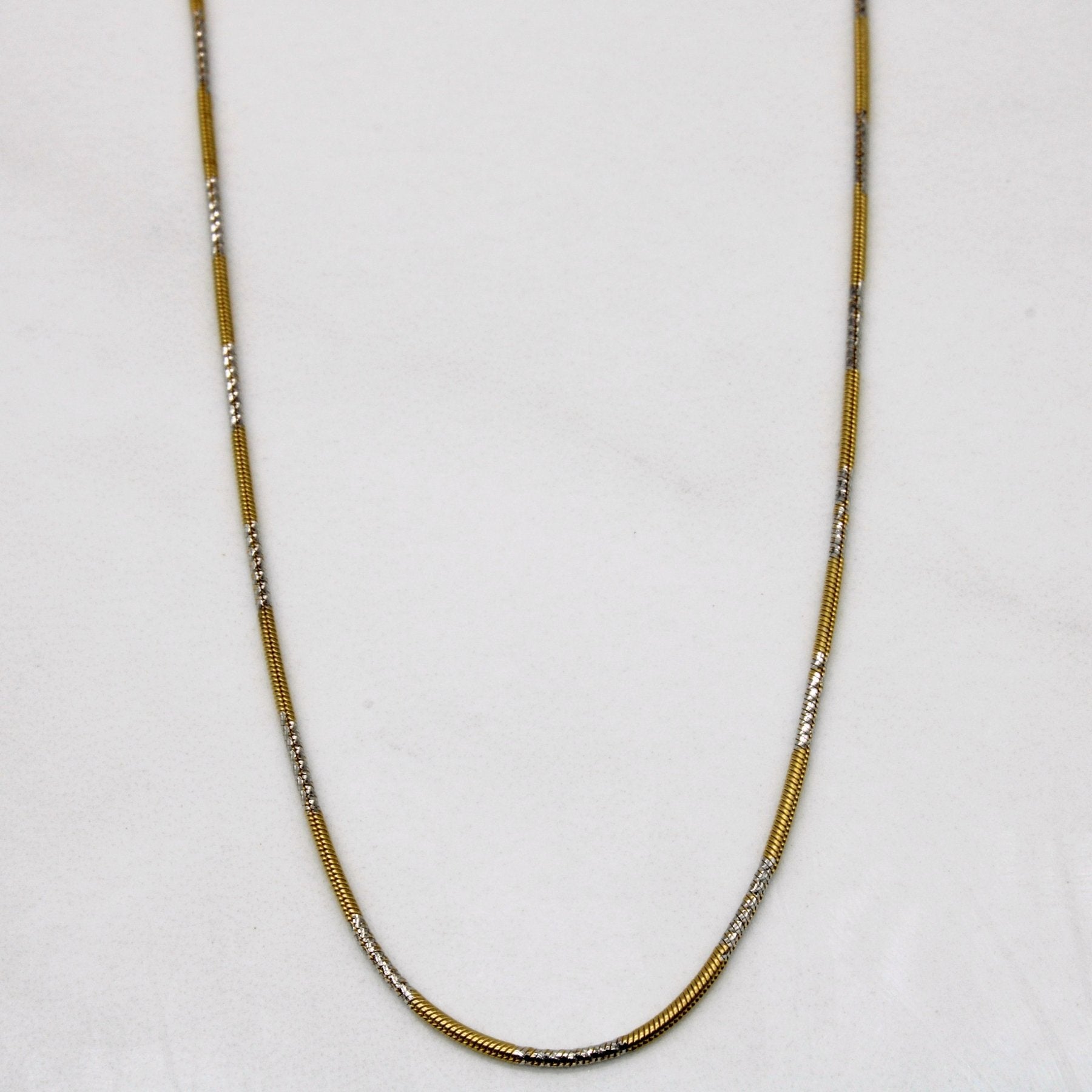 10k Two Tone Gold Necklace | 16" | - 100 Ways