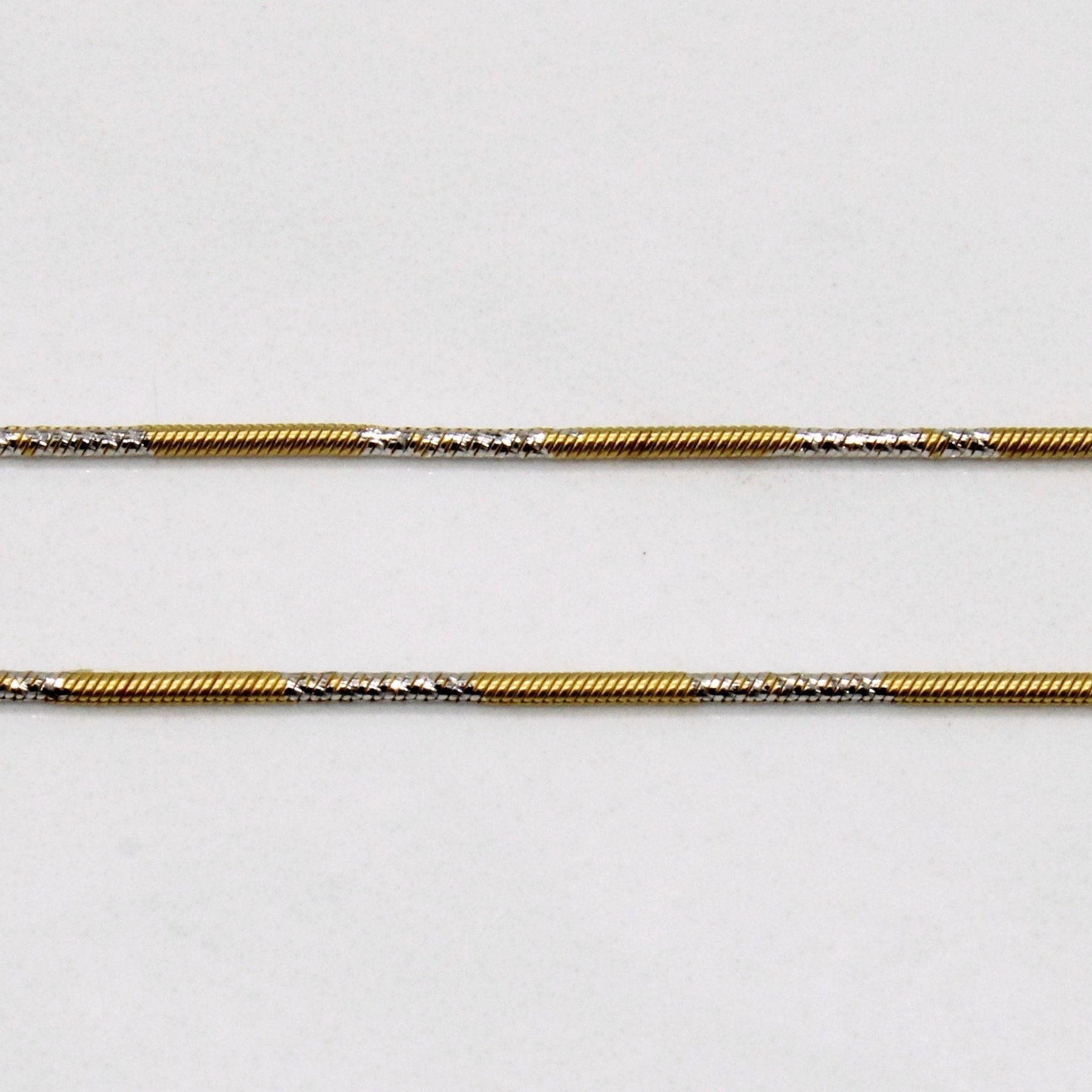 10k Two Tone Gold Necklace | 16" | - 100 Ways