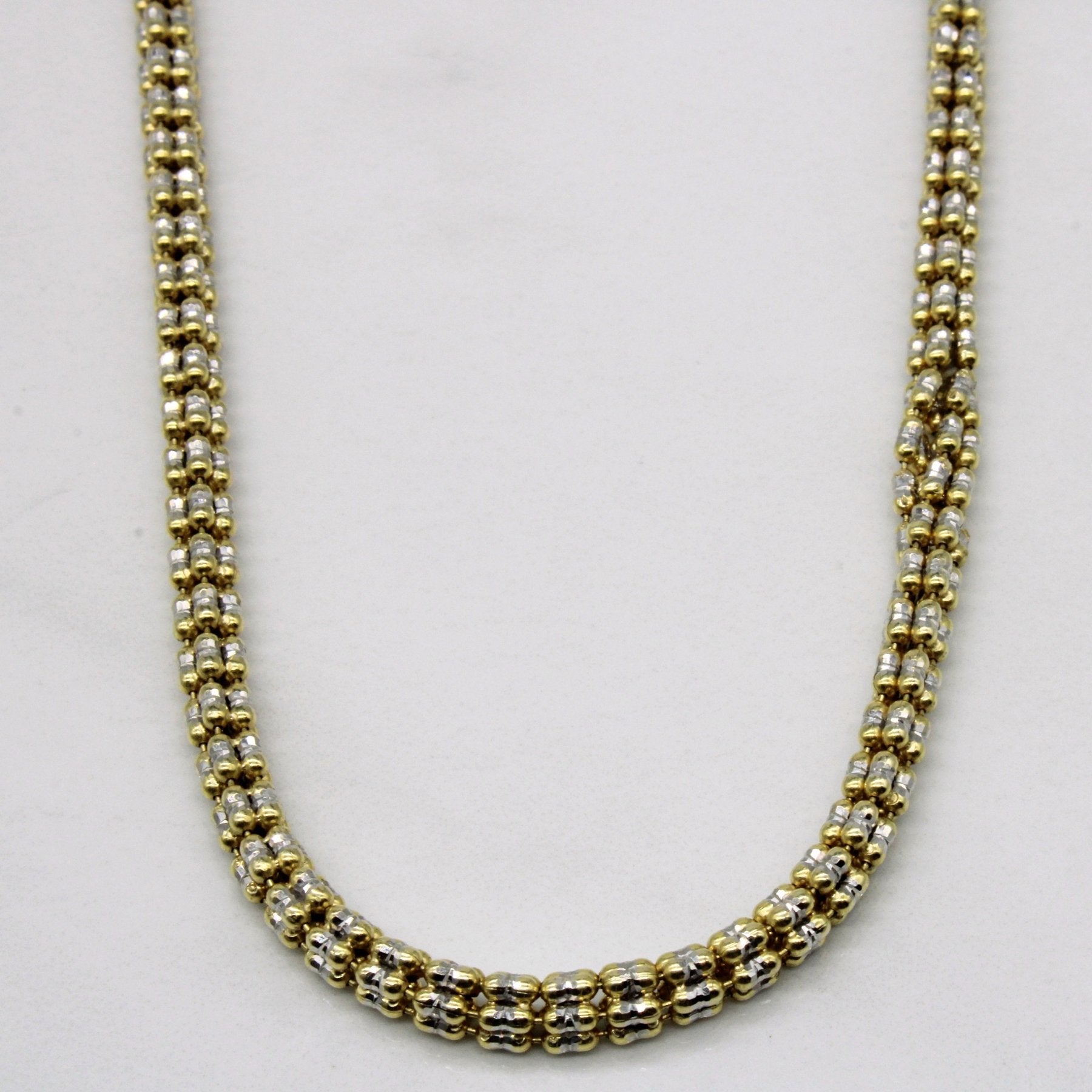 10k Two Tone Gold Necklace | 22" | - 100 Ways