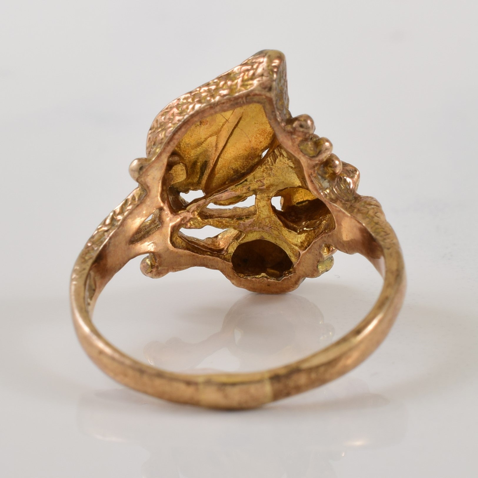 10k Two Tone Leaf Ring | SZ 6.25 | - 100 Ways