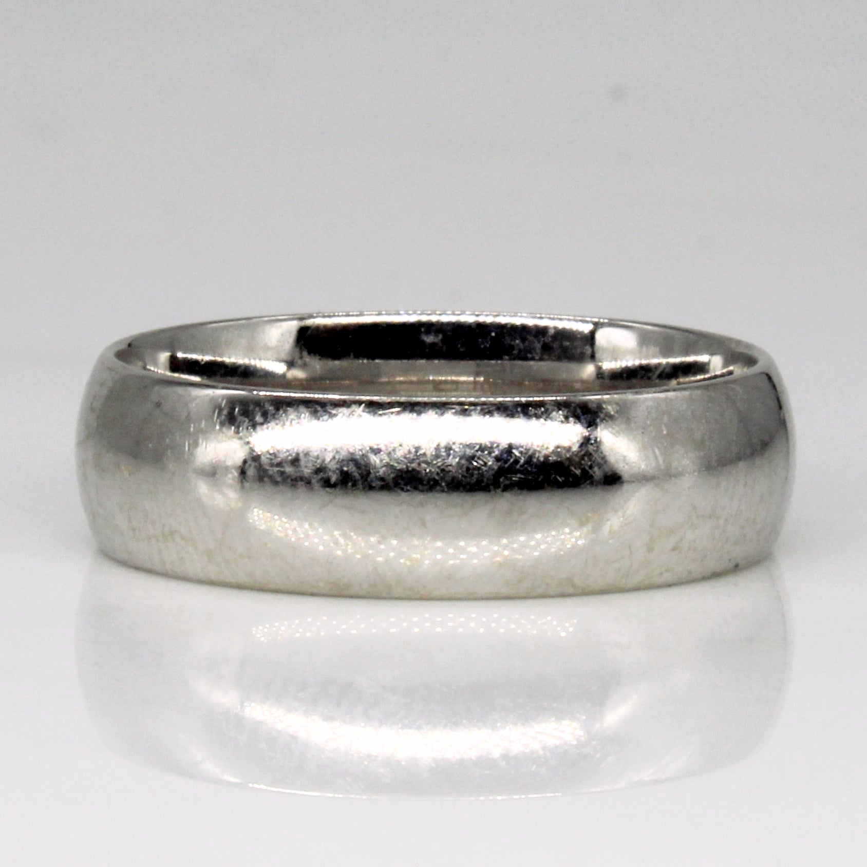 10k White Gold Band | SZ 9 | - 100 Ways