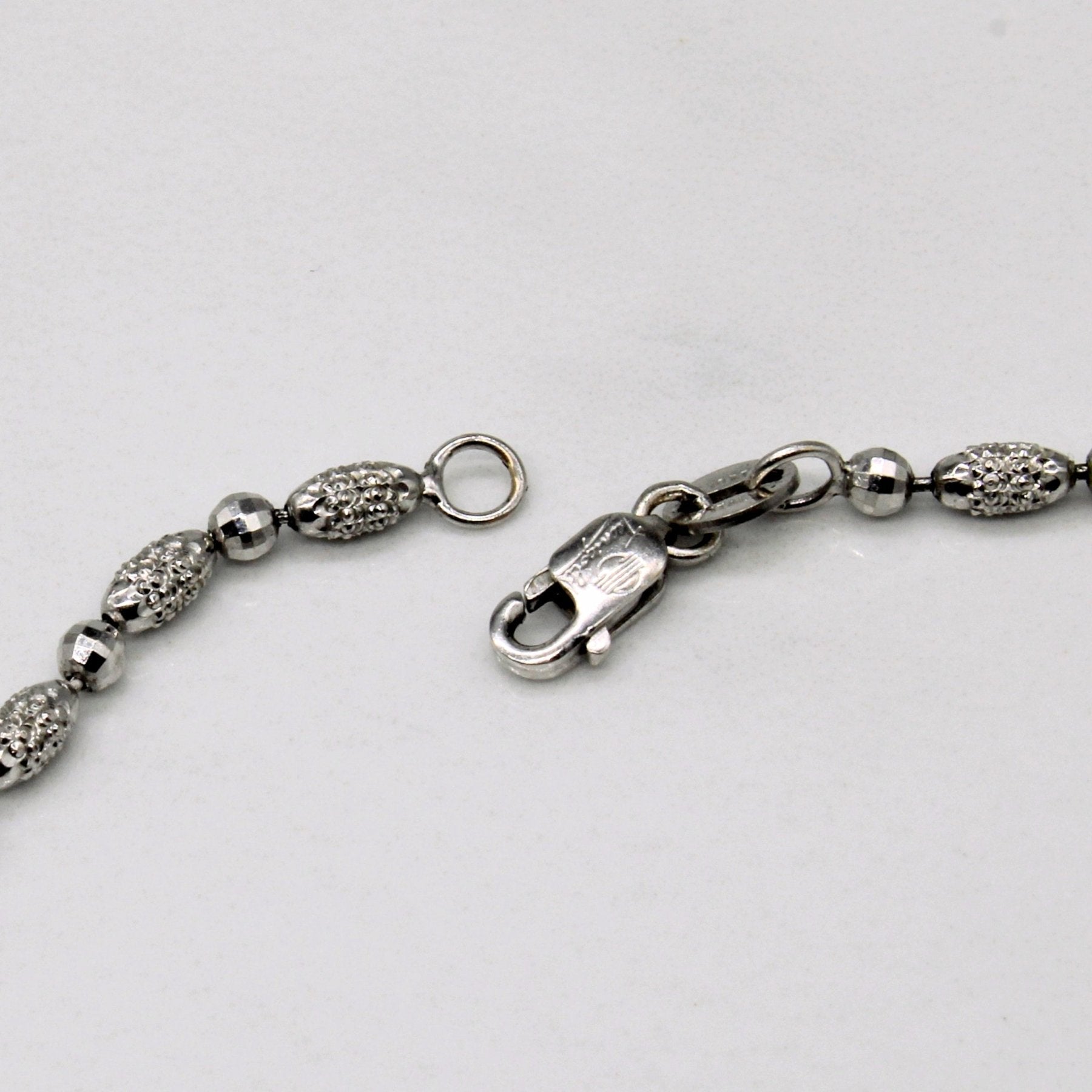 10k White Gold Bracelet | 7" | - 100 Ways