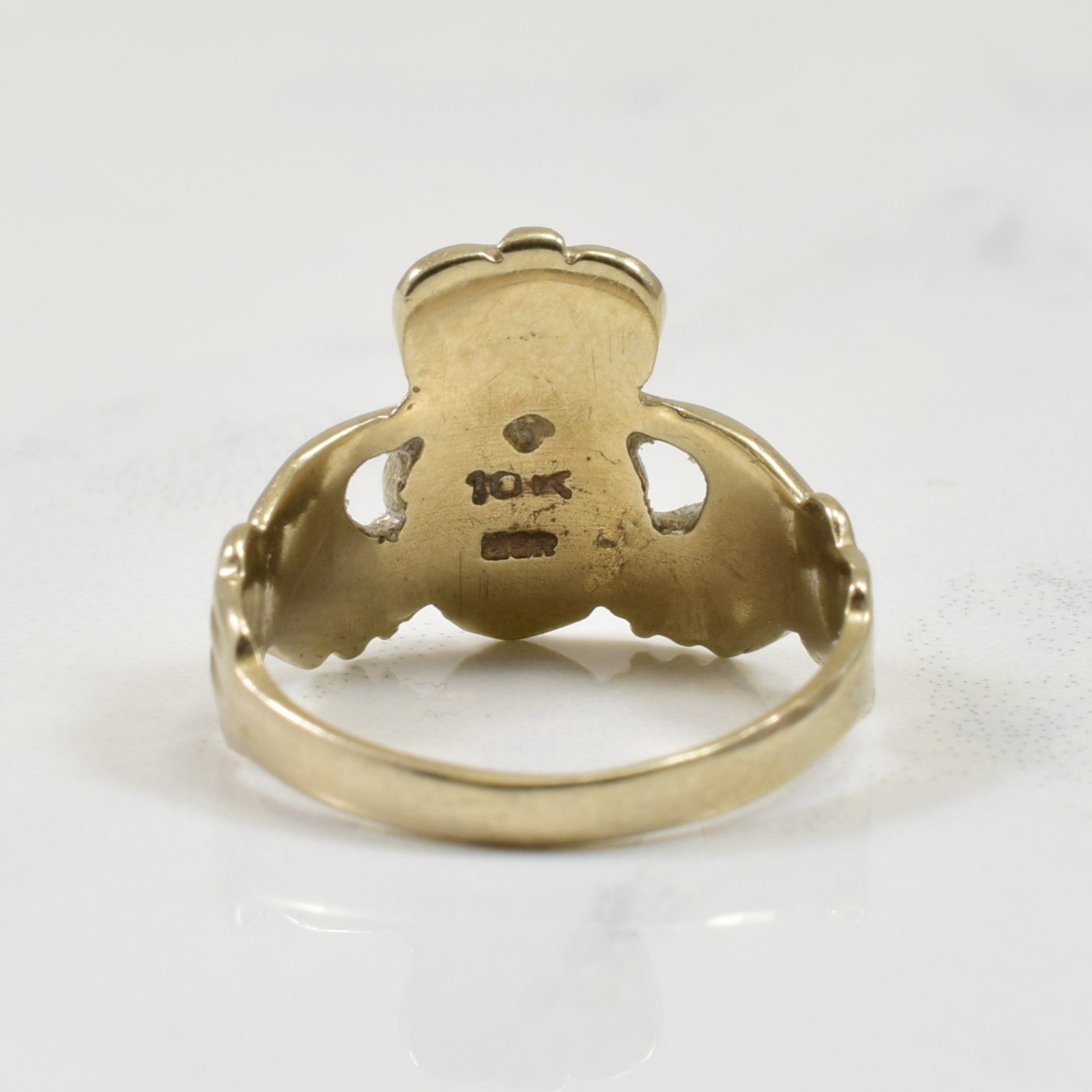 10k White Gold Claddagh Ring | SZ 3.5 | - 100 Ways