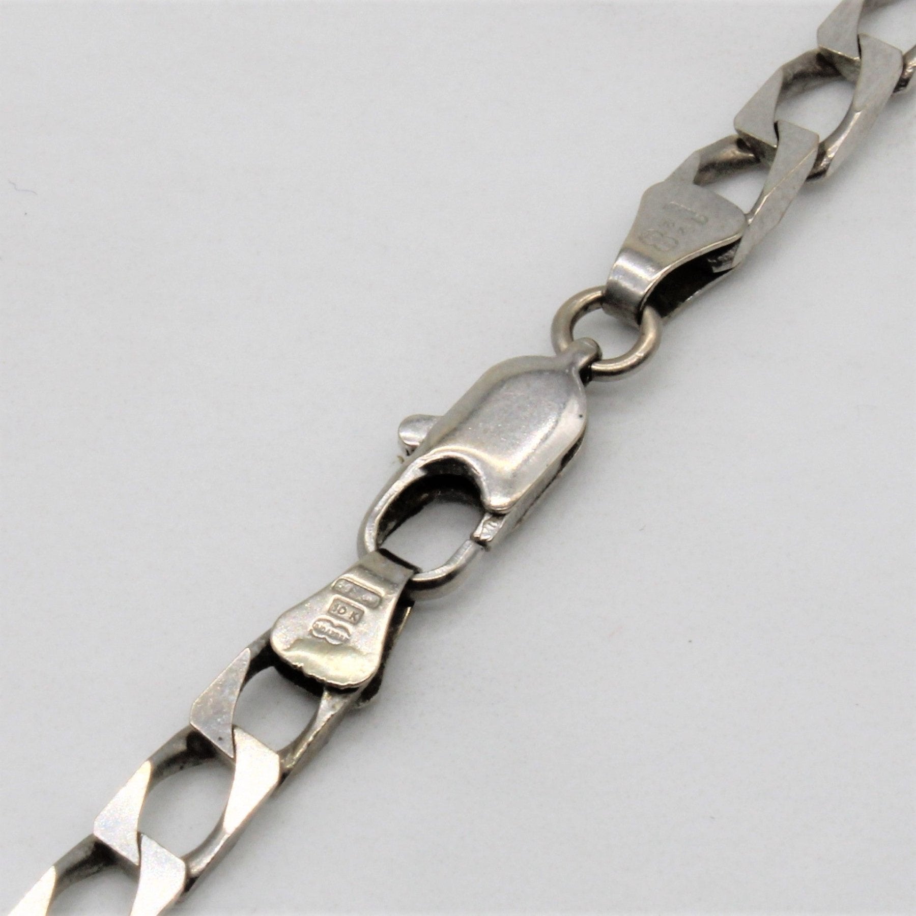 10k White Gold Cuban Chain | 22" | - 100 Ways