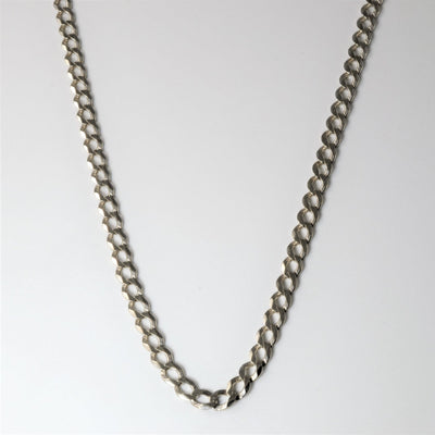 10k White Gold Cuban Chain | 26
