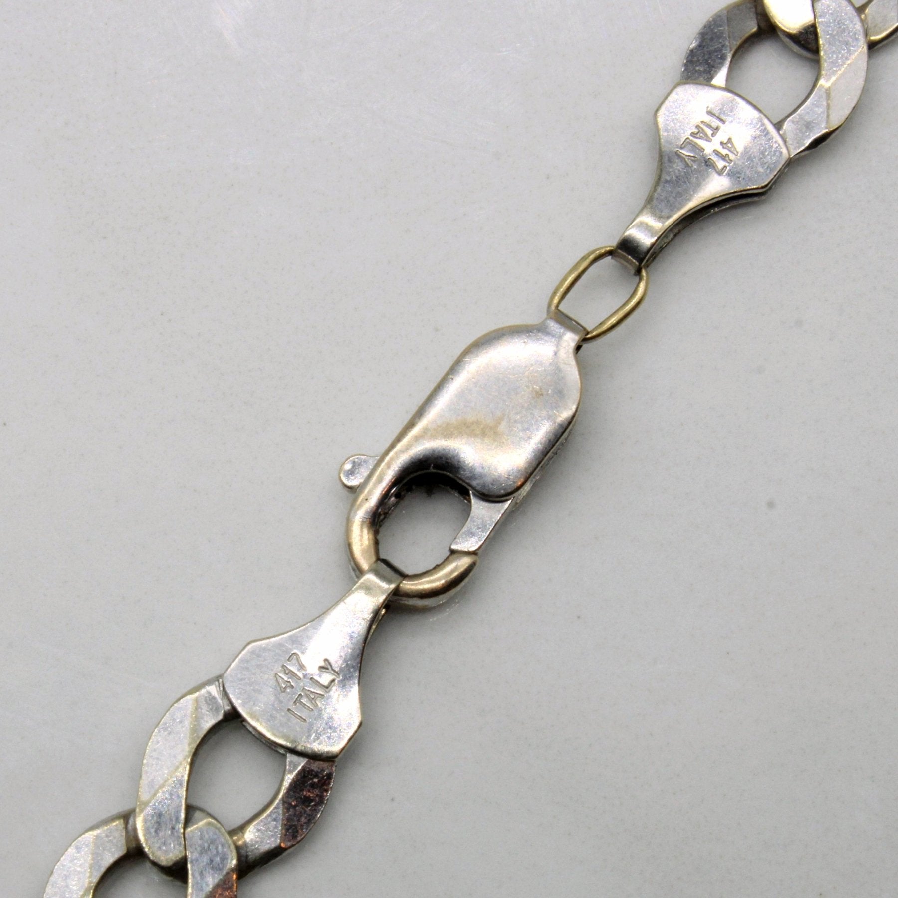 10k White Gold Curb Link Chain | 23" | - 100 Ways