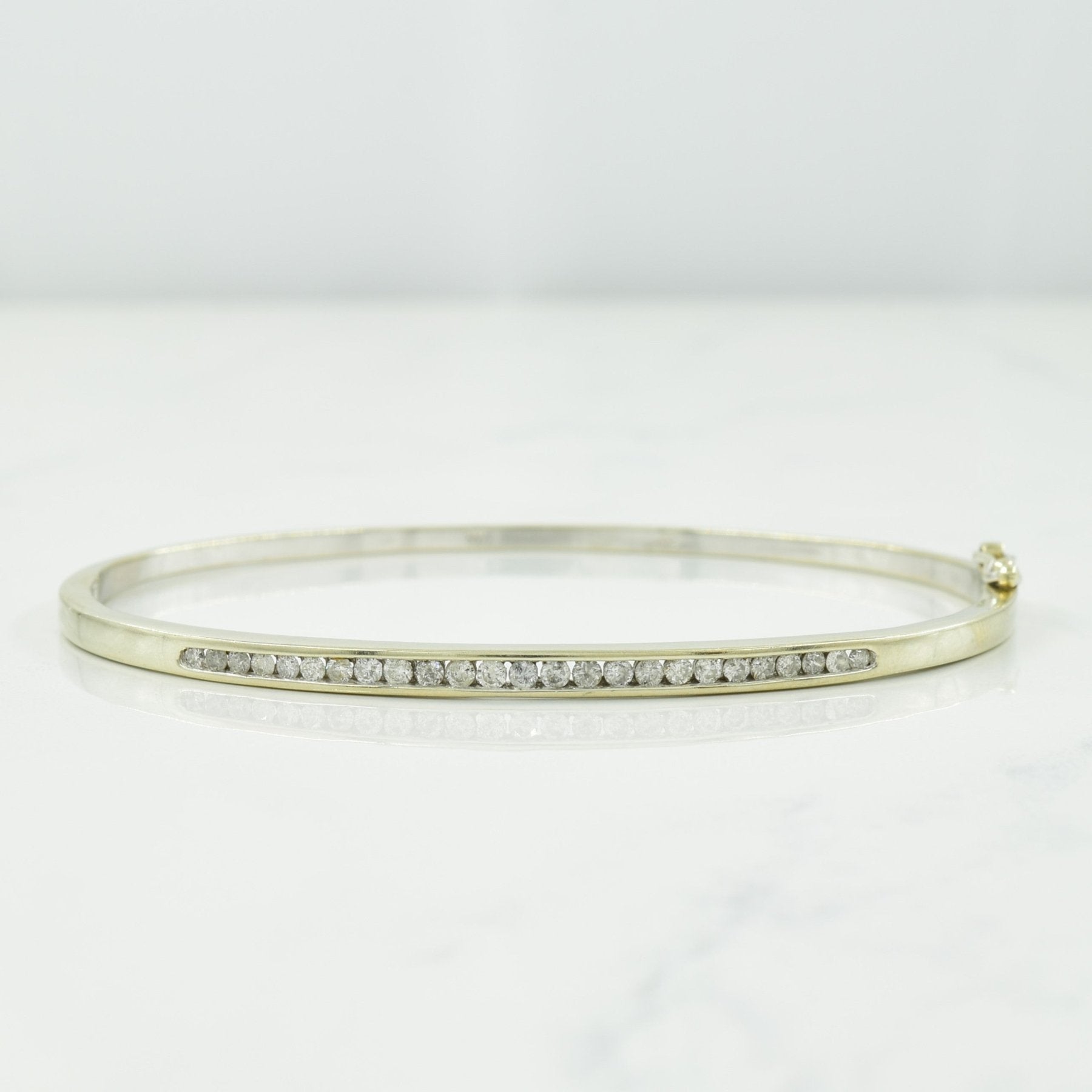 10k White Gold Diamond Bracelet | 0.50ctw | 8.00