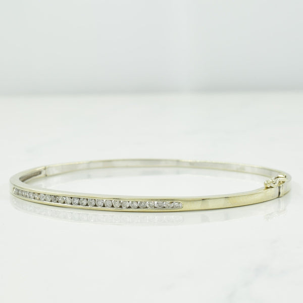 10k White Gold Diamond Bracelet | 0.50ctw | 8.00