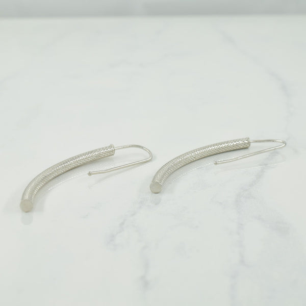 10k White Gold Drop Earrings |