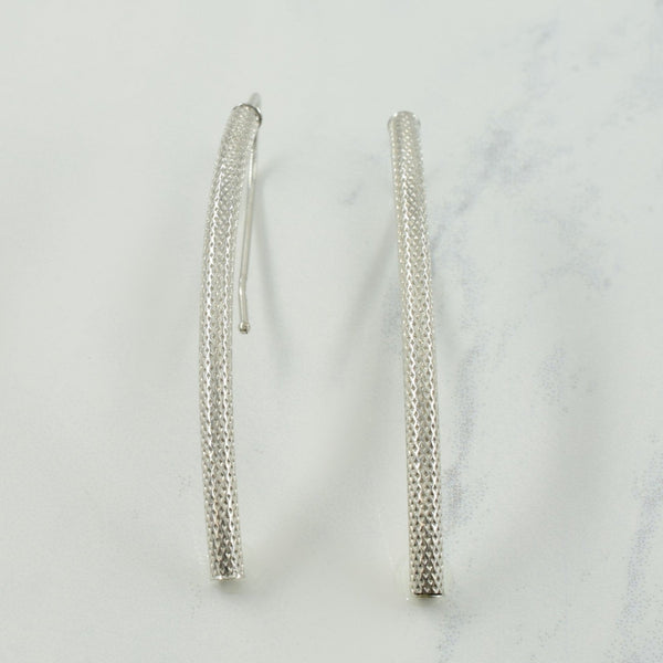 10k White Gold Drop Earrings |