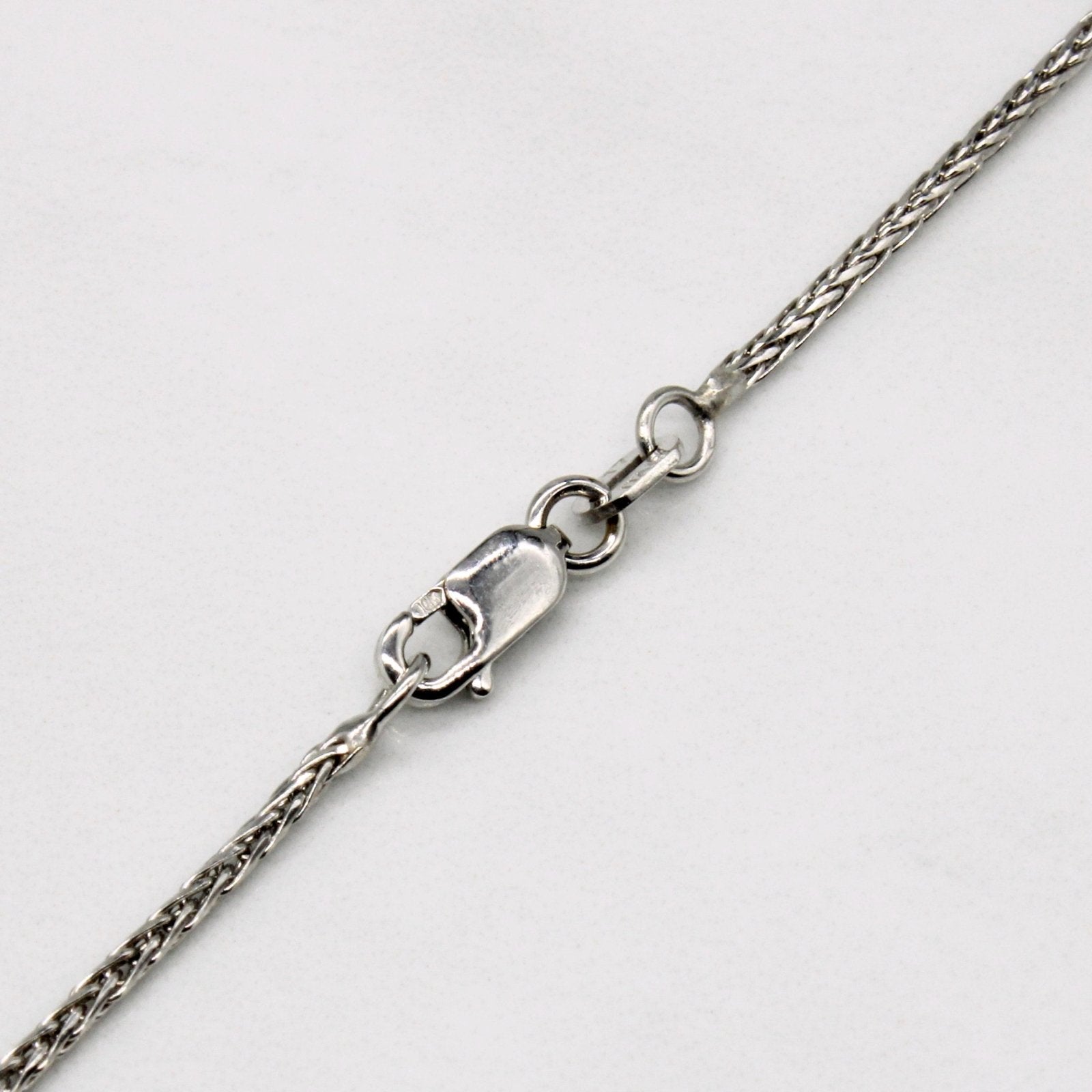 10k White Gold Wheat Chain | 16