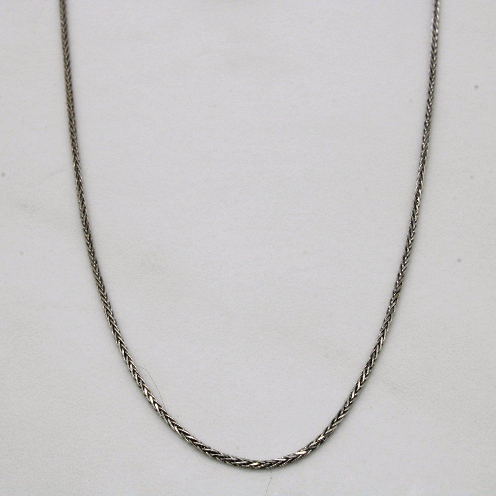 10k White Gold Wheat Chain | 18" | - 100 Ways