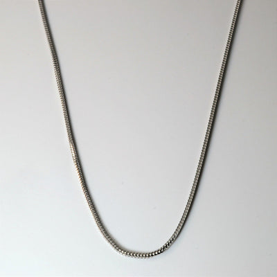 10k White Gold Wheat Chain | 21