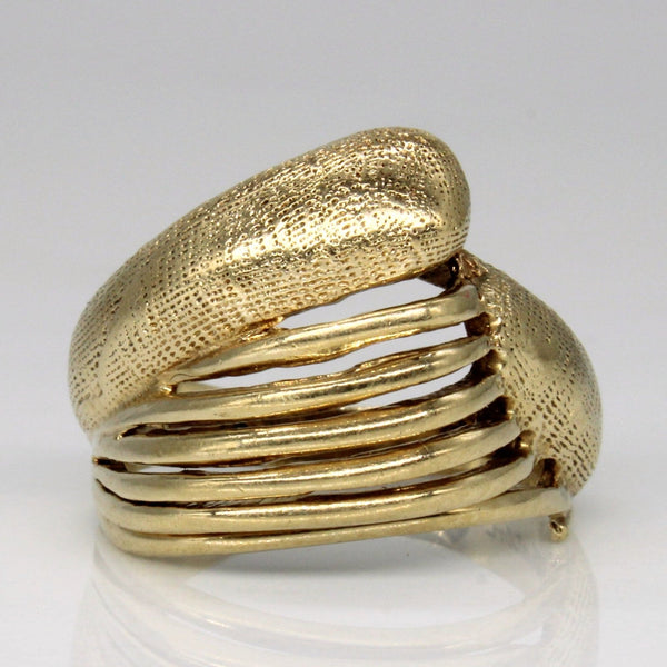 10k Yellow Gold Abstract Ring | SZ 6.5 |