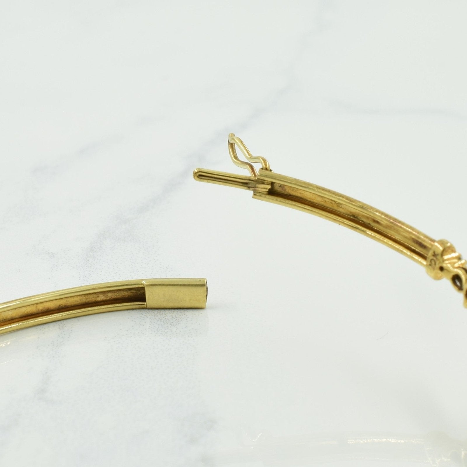 10k Yellow Gold Amethyst & Diamond Bracelet | 0.60ctw, 0.02ctw | 8