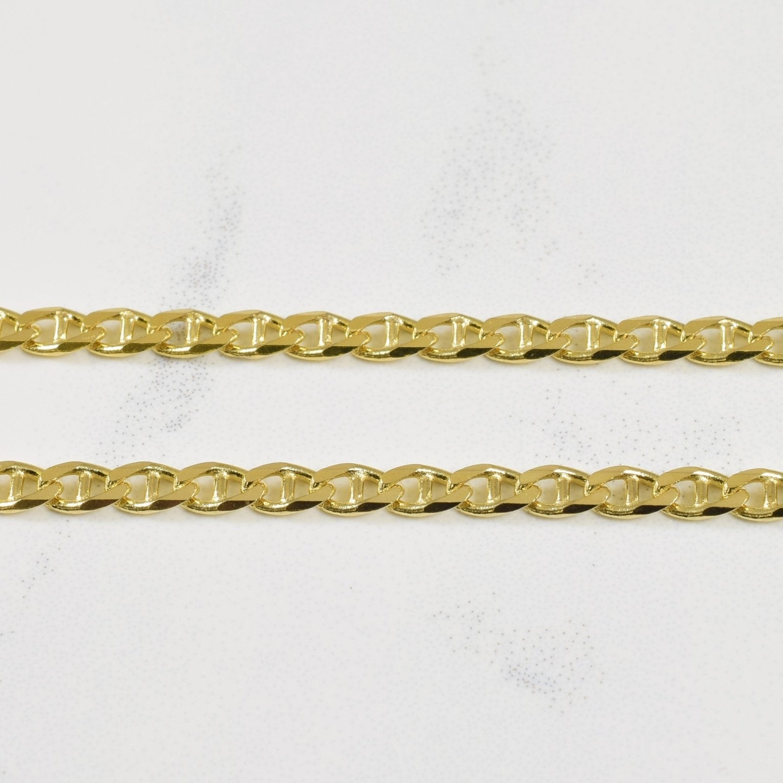 10k Yellow Gold Anchor | 22" | - 100 Ways