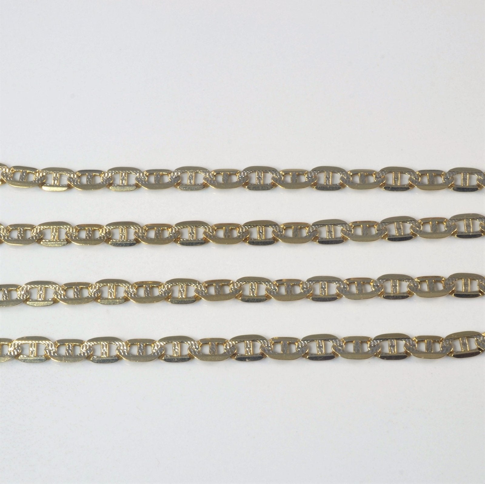 10k Yellow Gold Anchor Chain | 20" | - 100 Ways