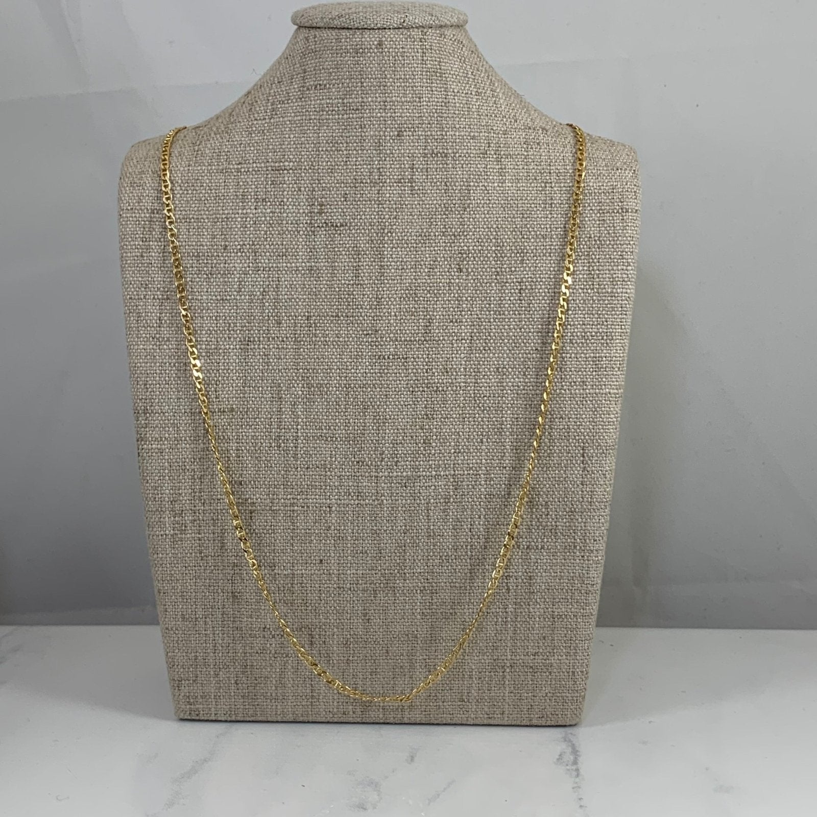 10k Yellow Gold Anchor Chain | 20" | - 100 Ways