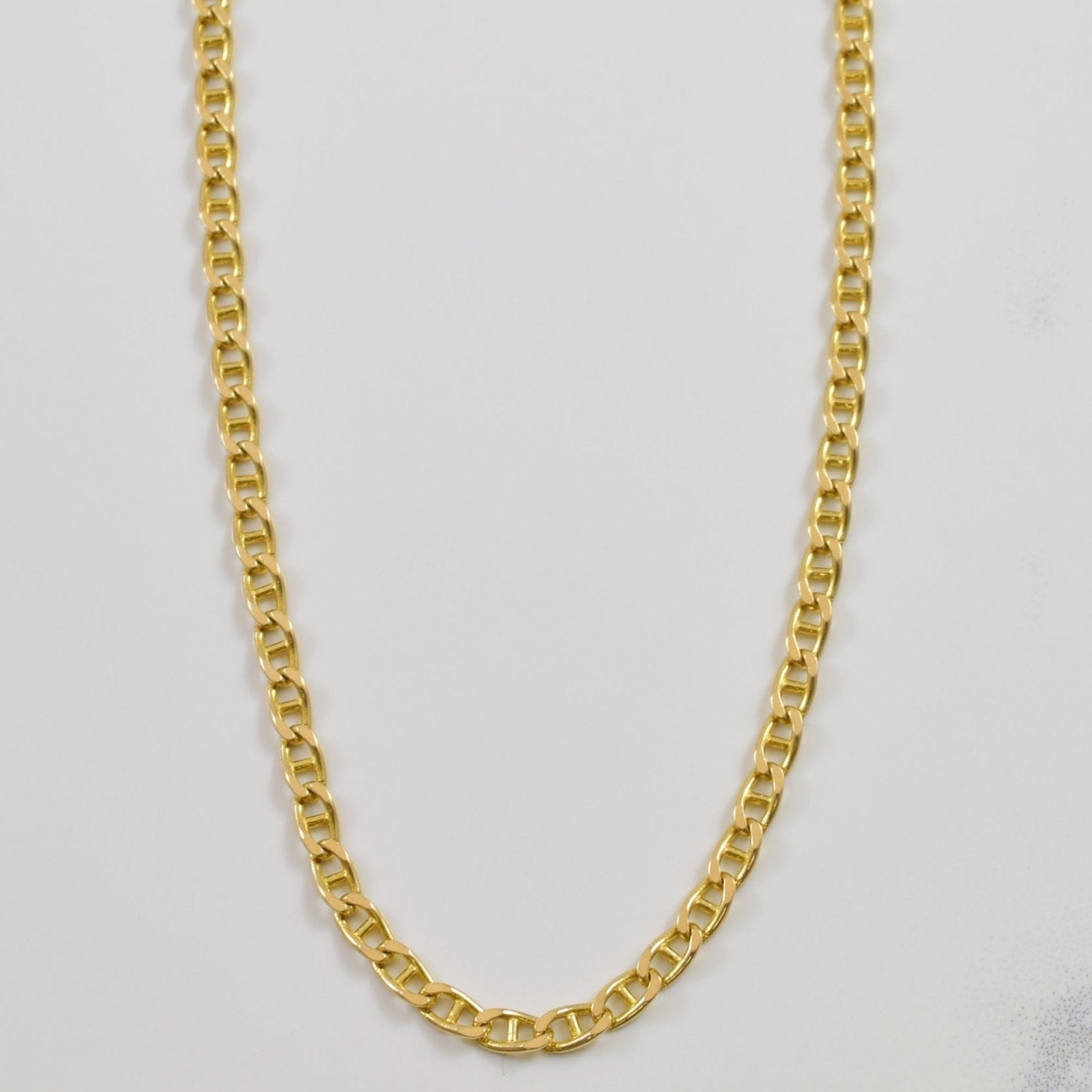 10k Yellow Gold Anchor Chain | 20" | - 100 Ways