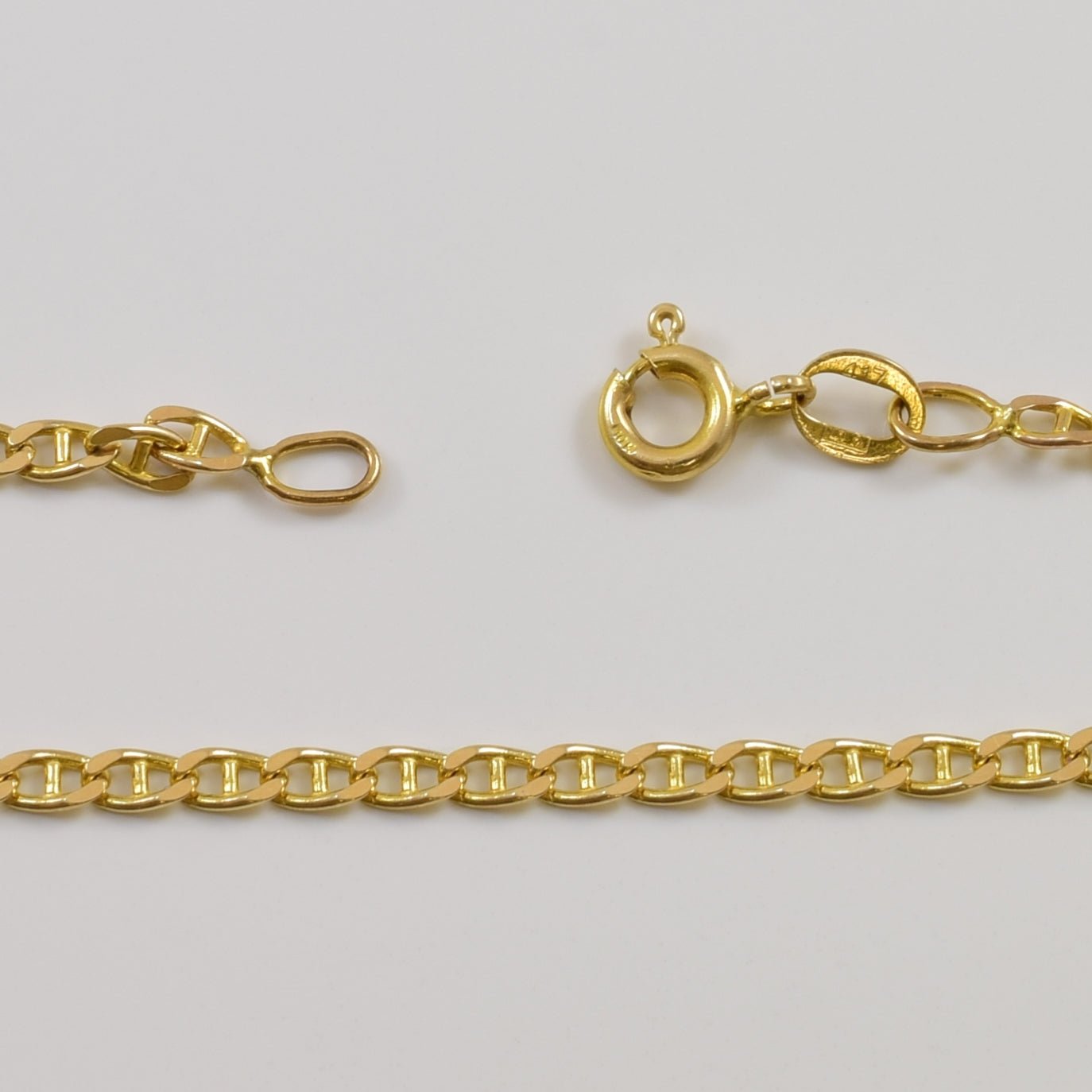 10k Yellow Gold Anchor Chain | 20" | - 100 Ways