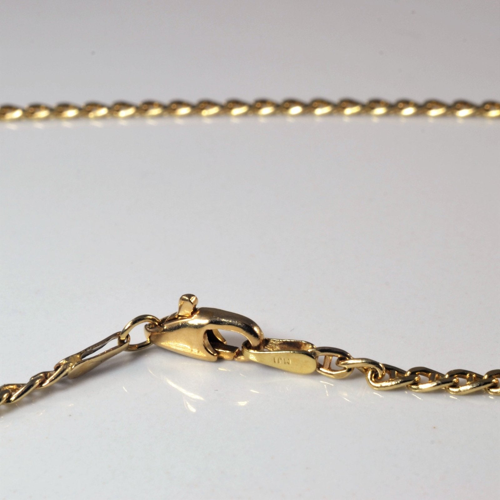 10k Yellow Gold Anchor Chain | 22" | - 100 Ways