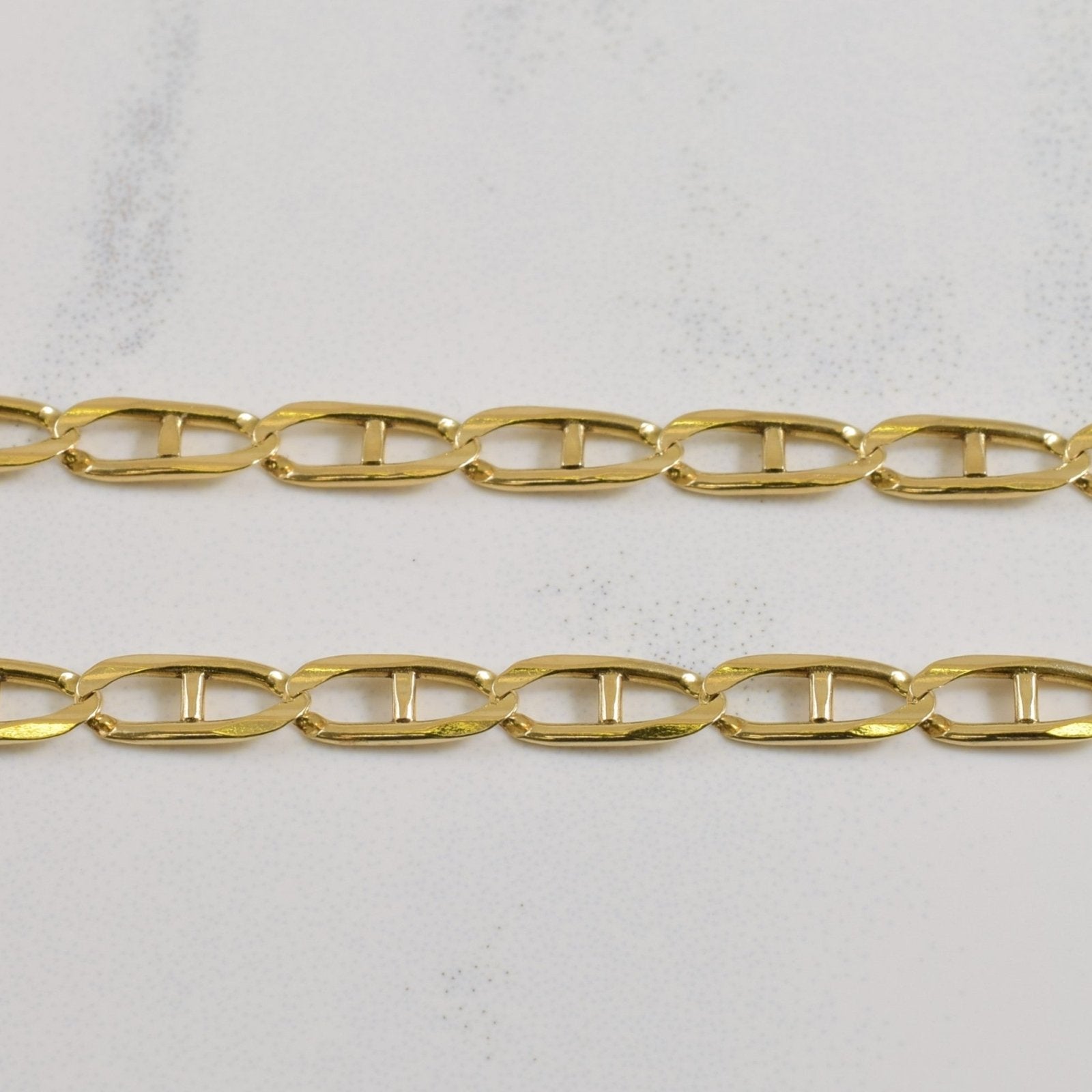 10k Yellow Gold Anchor Chain | 22" | - 100 Ways