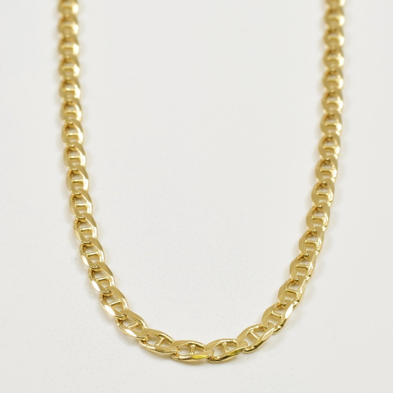 10k Yellow Gold Anchor Chain | 22" | - 100 Ways