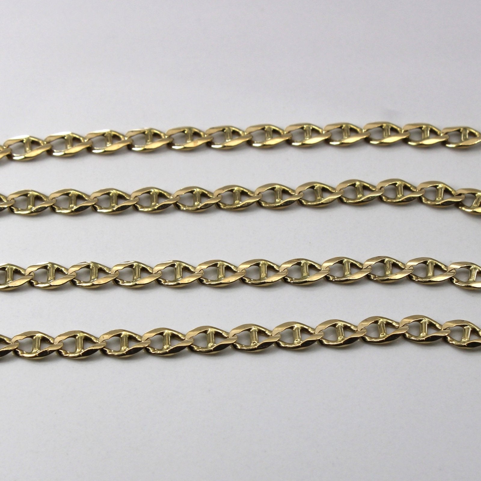 10k Yellow Gold Anchor Chain | 23