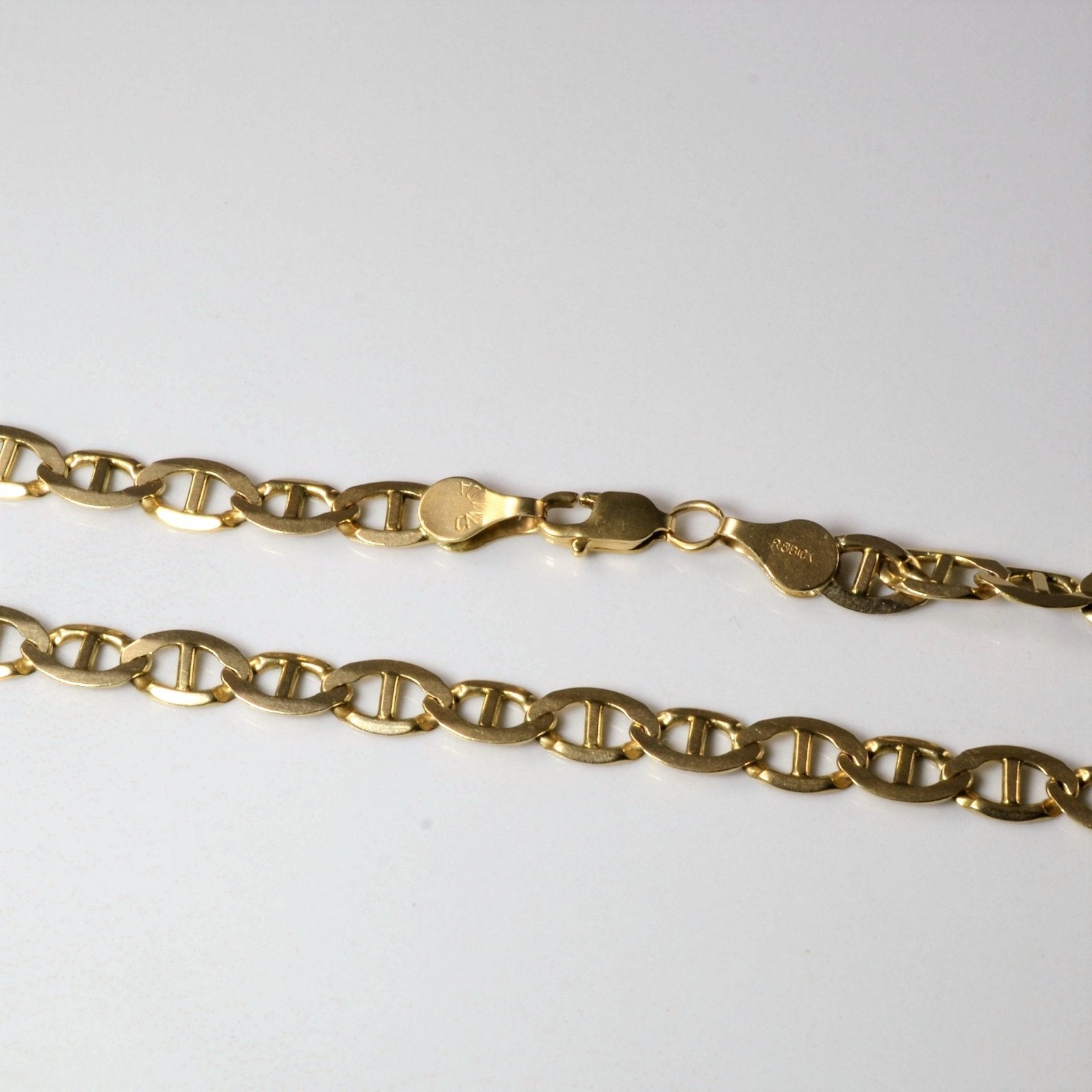 10k Yellow Gold Anchor Chain | 24" | - 100 Ways