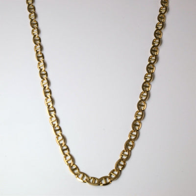 10k Yellow Gold Anchor Chain | 24
