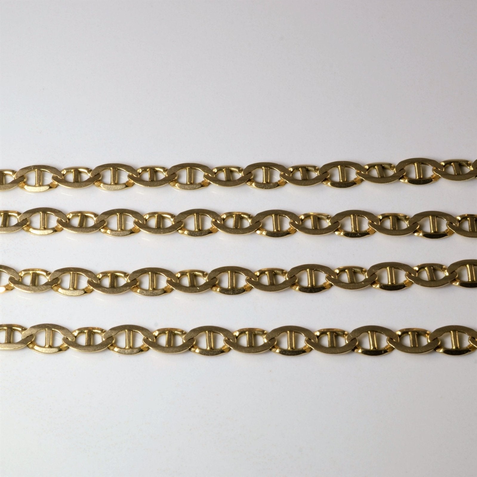 10k Yellow Gold Anchor Chain | 24" | - 100 Ways