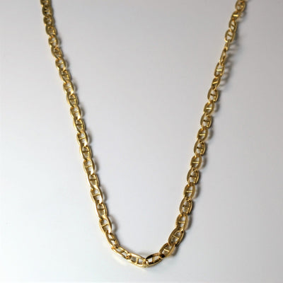 10k Yellow Gold Anchor Chain | 24