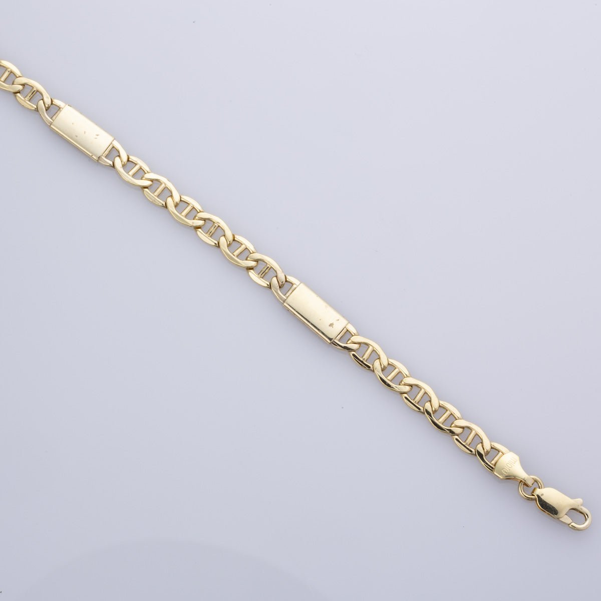10k Yellow Gold Anchor Chain Bracelet | 8.5