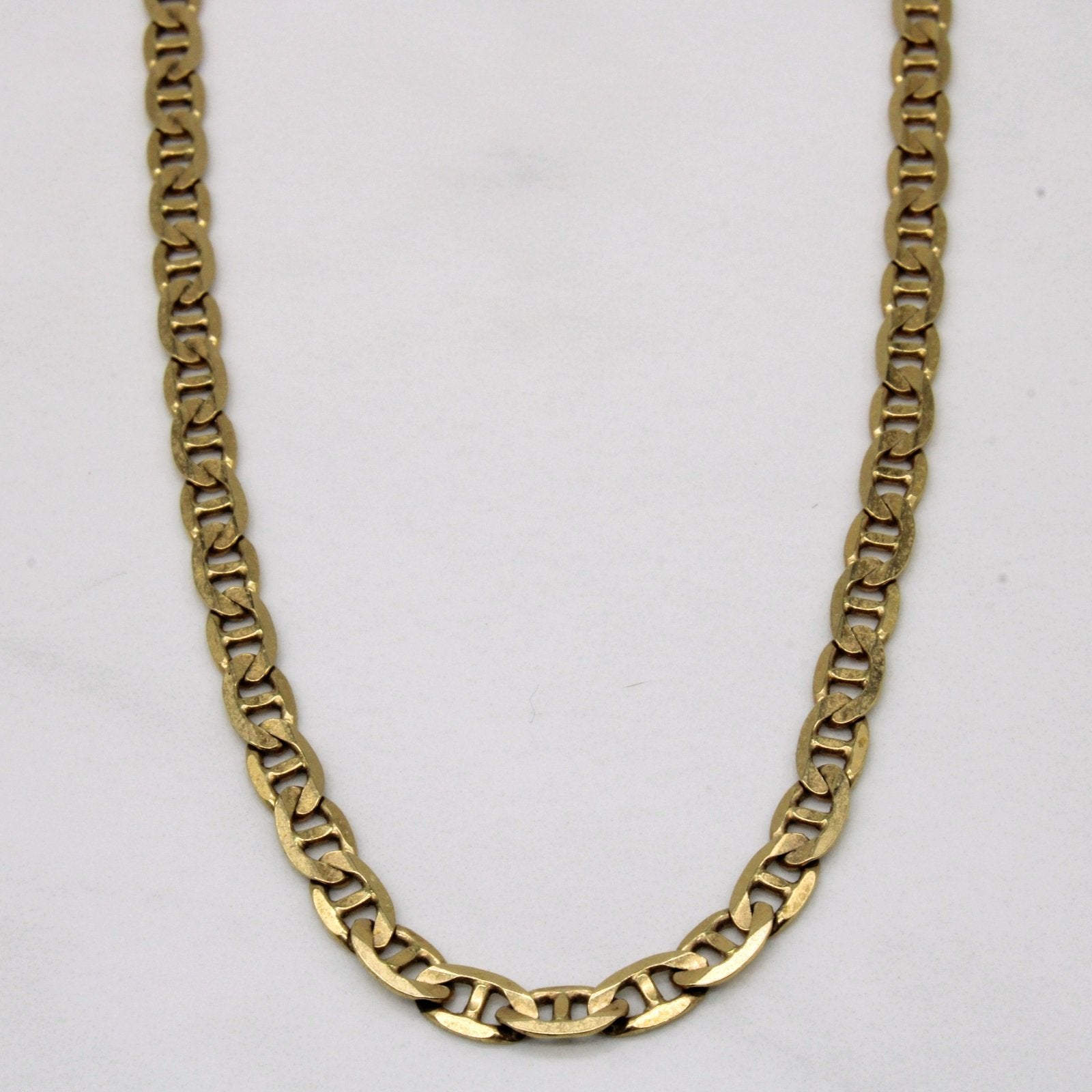 10k Yellow Gold Anchor Link Chain | 22" | - 100 Ways