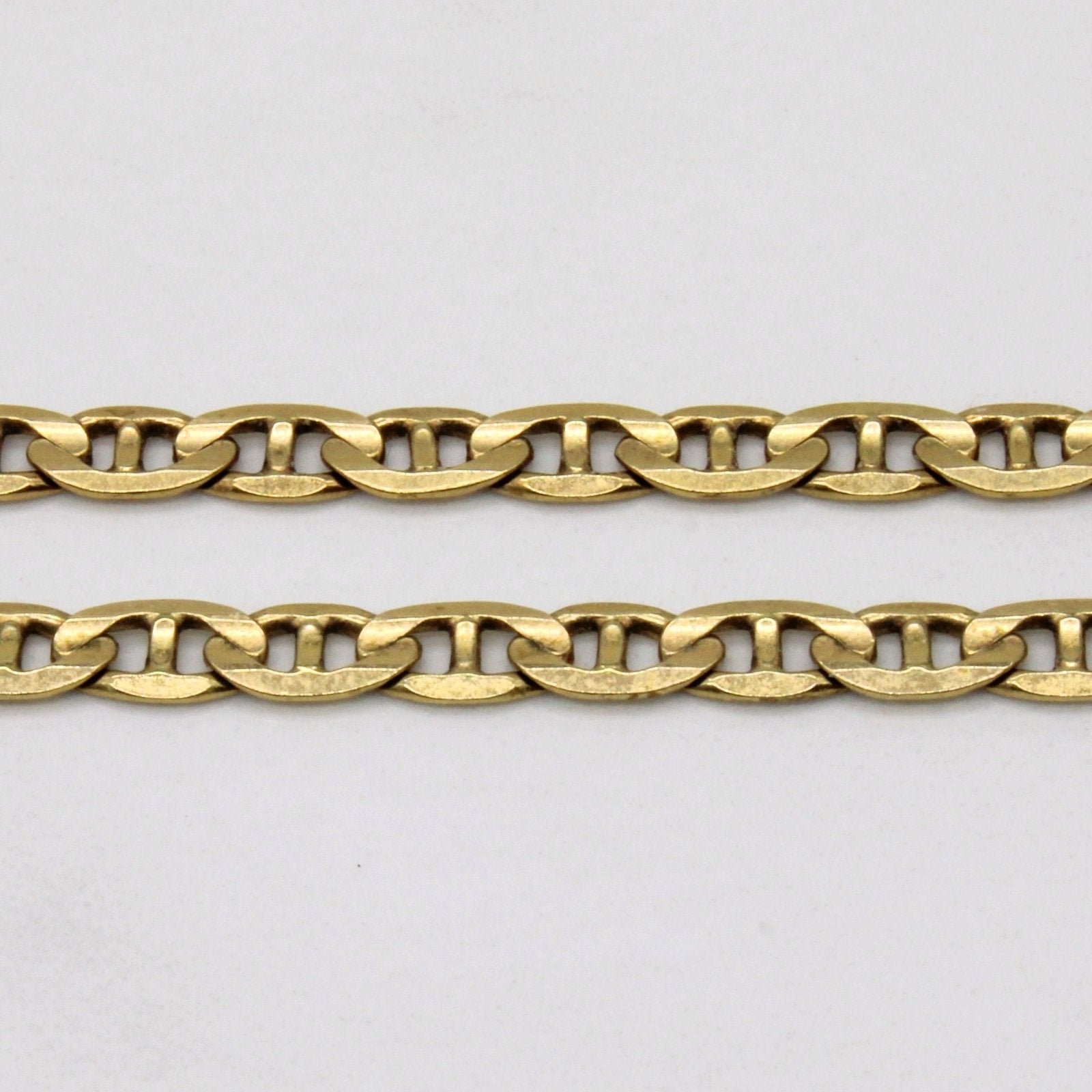 10k Yellow Gold Anchor Link Chain | 22" | - 100 Ways